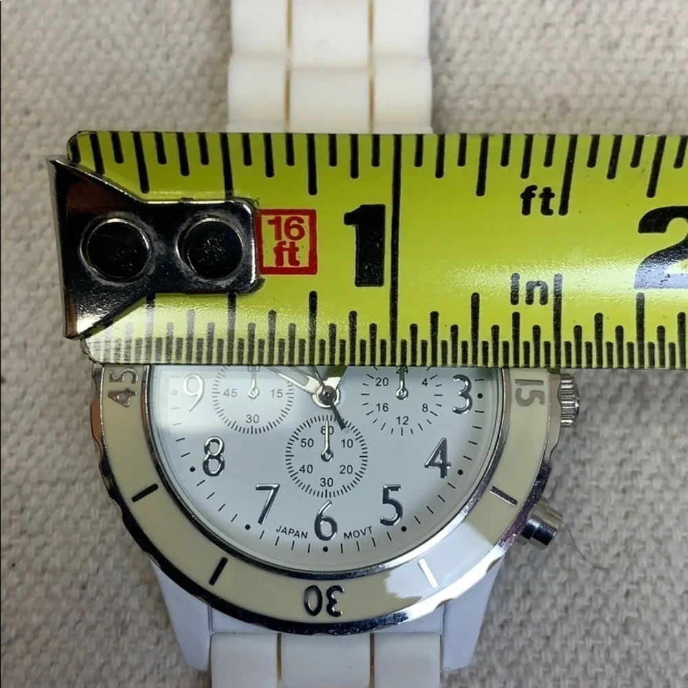 Unisex American eagle white rubber band watch